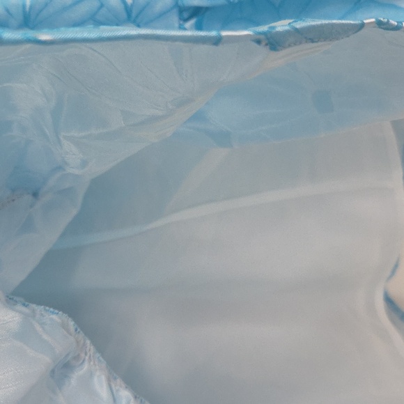 Beautiful Pomander Place Tiered Dress. Turquoise Blue Floral Print! Medium. - Picture 7 of 12